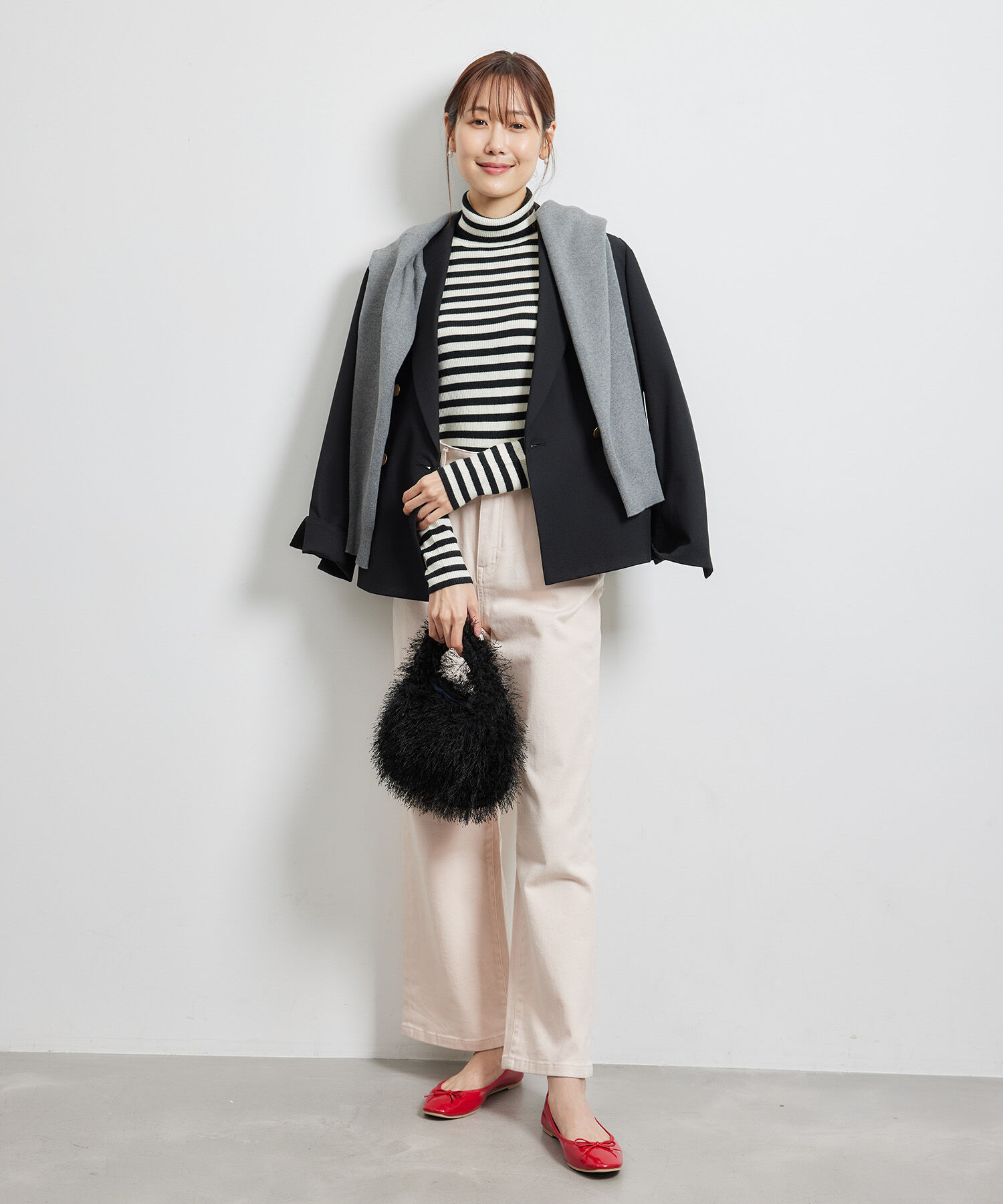 Rope&rsquo;Picnic「リブタートルネックニットプルオーバー/アンチピリング・帯電防止」|ニット・セーター|