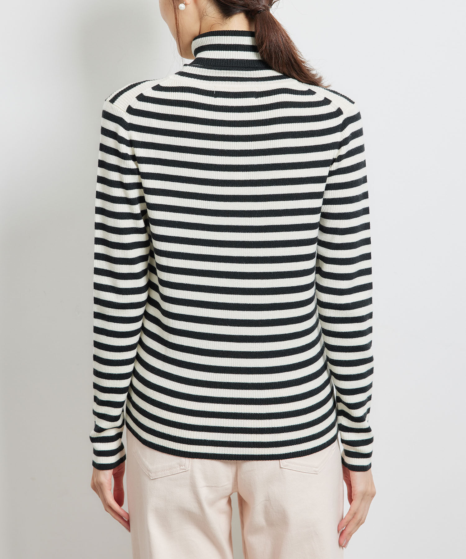 Rope&rsquo;Picnic「リブタートルネックニットプルオーバー/アンチピリング・帯電防止」|ニット・セーター|