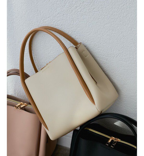 ROPE PICNIC PASSAGE「3層スクエアフォルムミドルショルダー＆ハンドバッグ」|ショルダー・メッセンジャー|