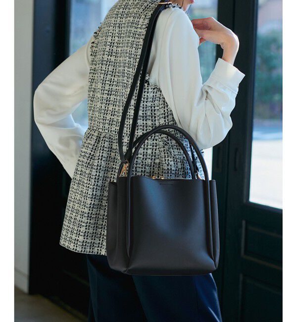 ROPE PICNIC PASSAGE「3層スクエアフォルムミドルショルダー＆ハンドバッグ」|ショルダー・メッセンジャー|