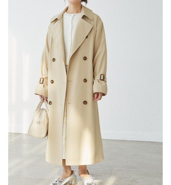 Rope&rsquo;Picnic「【低身長・小柄さん向け/撥水加工・花粉ガード】トレンチコート」|トレンチコート|