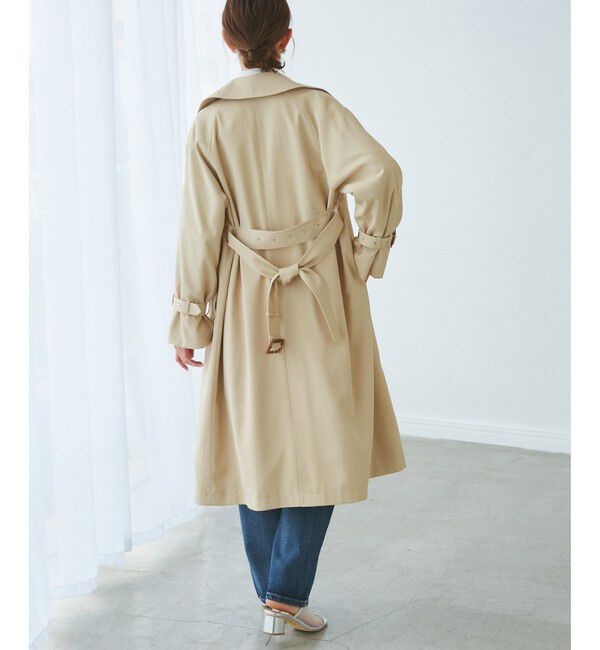 Rope&rsquo;Picnic「【低身長・小柄さん向け/撥水加工・花粉ガード】トレンチコート」|トレンチコート|