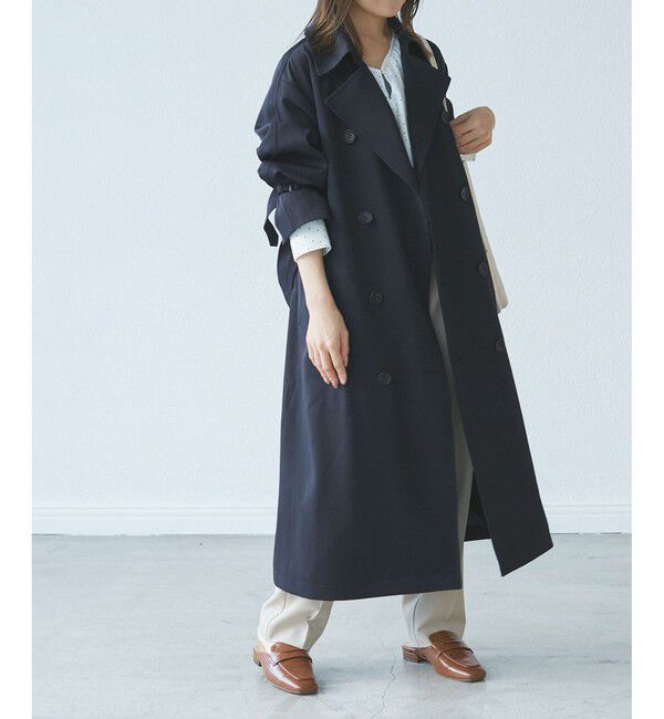 Rope&rsquo;Picnic「【低身長・小柄さん向け/撥水加工・花粉ガード】トレンチコート」|トレンチコート|