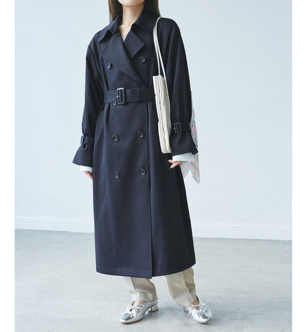 Rope&rsquo;Picnic「【低身長・小柄さん向け/撥水加工・花粉ガード】トレンチコート」|トレンチコート|