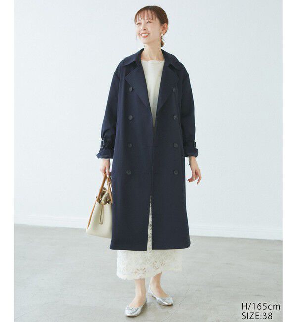 Rope&rsquo;Picnic「【低身長・小柄さん向け/撥水加工・花粉ガード】トレンチコート」|トレンチコート|