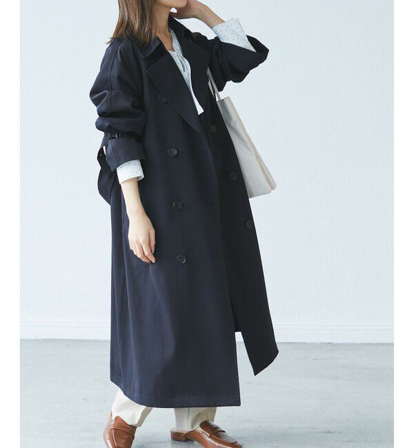 Rope&rsquo;Picnic「【低身長・小柄さん向け/撥水加工・花粉ガード】トレンチコート」|トレンチコート|