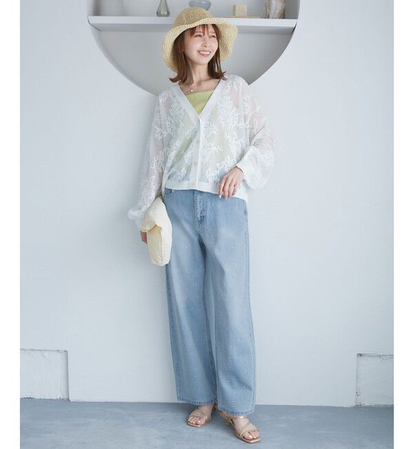 Rope&rsquo;Picnic「キラキラビジューデニム」|デニム|