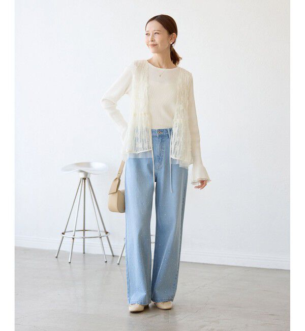 Rope&rsquo;Picnic「キラキラビジューデニム」|デニム|