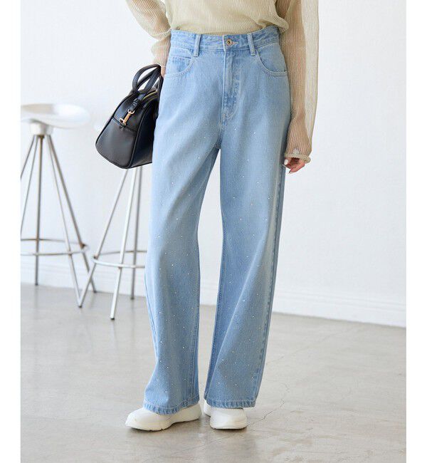 Rope&rsquo;Picnic「キラキラビジューデニム」|デニム|