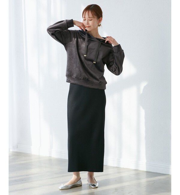 Rope&rsquo;Picnic「【emur/エミュール】リブベロアプルオーバー」|Tシャツ・カットソー|