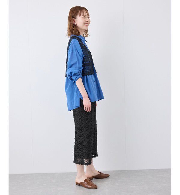 Rope&rsquo;Picnic「フラワーチュールレースアイラインスカート」|スカート|