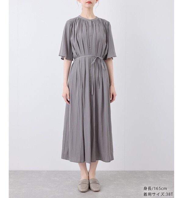 Rope&rsquo;Picnic「着丈選べる/接触冷感・UVカット/割繊ハーフスリーブワンピース」|ワンピース|