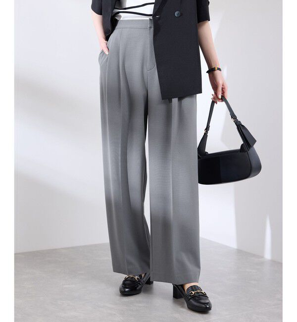 Rope&rsquo;Picnic「【3サイズ展開】サスペンダー付きワイドパンツ」|チノ|