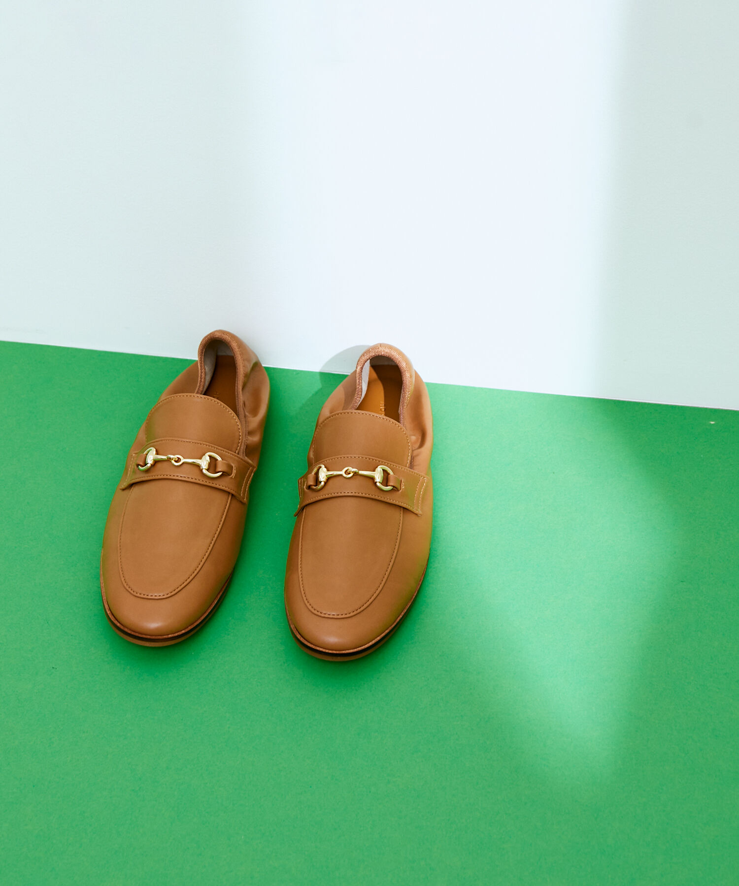 ADAM ET ROPE'「【サステナブル】ソフトビットローファー」|ローファー|キャメル(25)