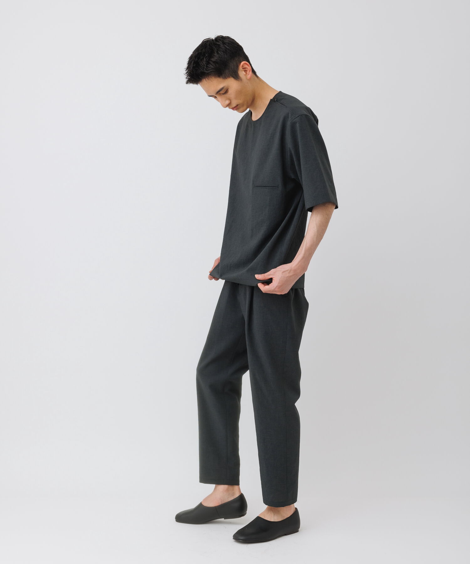 ADAM ET ROPE'「【2点セット】Tシャツ セットアップ /速乾 / 冷感 / イージーケア / ユニセックス」|スーツ|