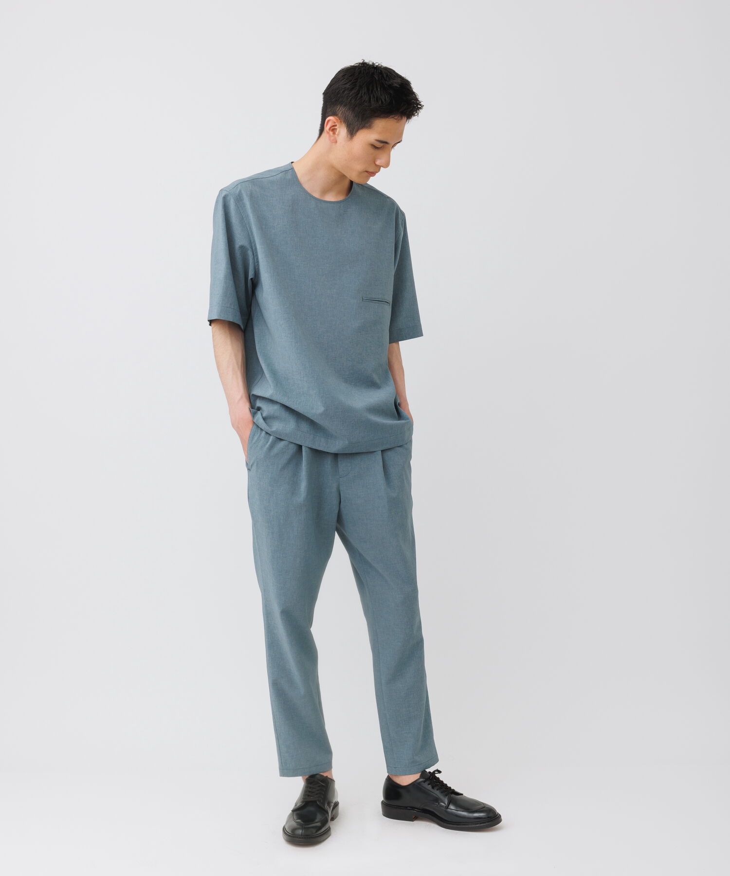 ADAM ET ROPE'「【2点セット】Tシャツ セットアップ /速乾 / 冷感 / イージーケア / ユニセックス」|スーツ|