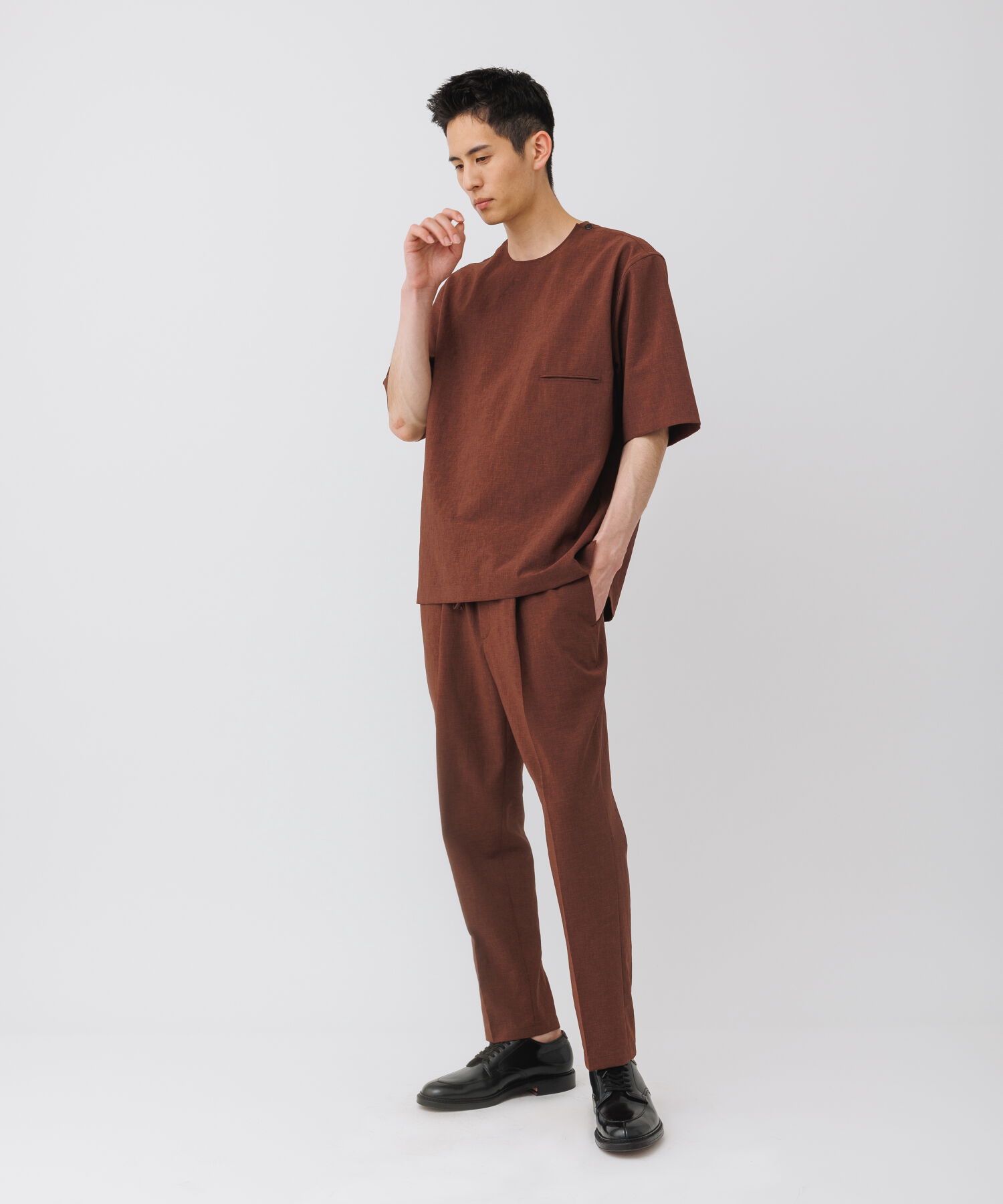 ADAM ET ROPE'「【2点セット】Tシャツ セットアップ /速乾 / 冷感 / イージーケア / ユニセックス」|スーツ|