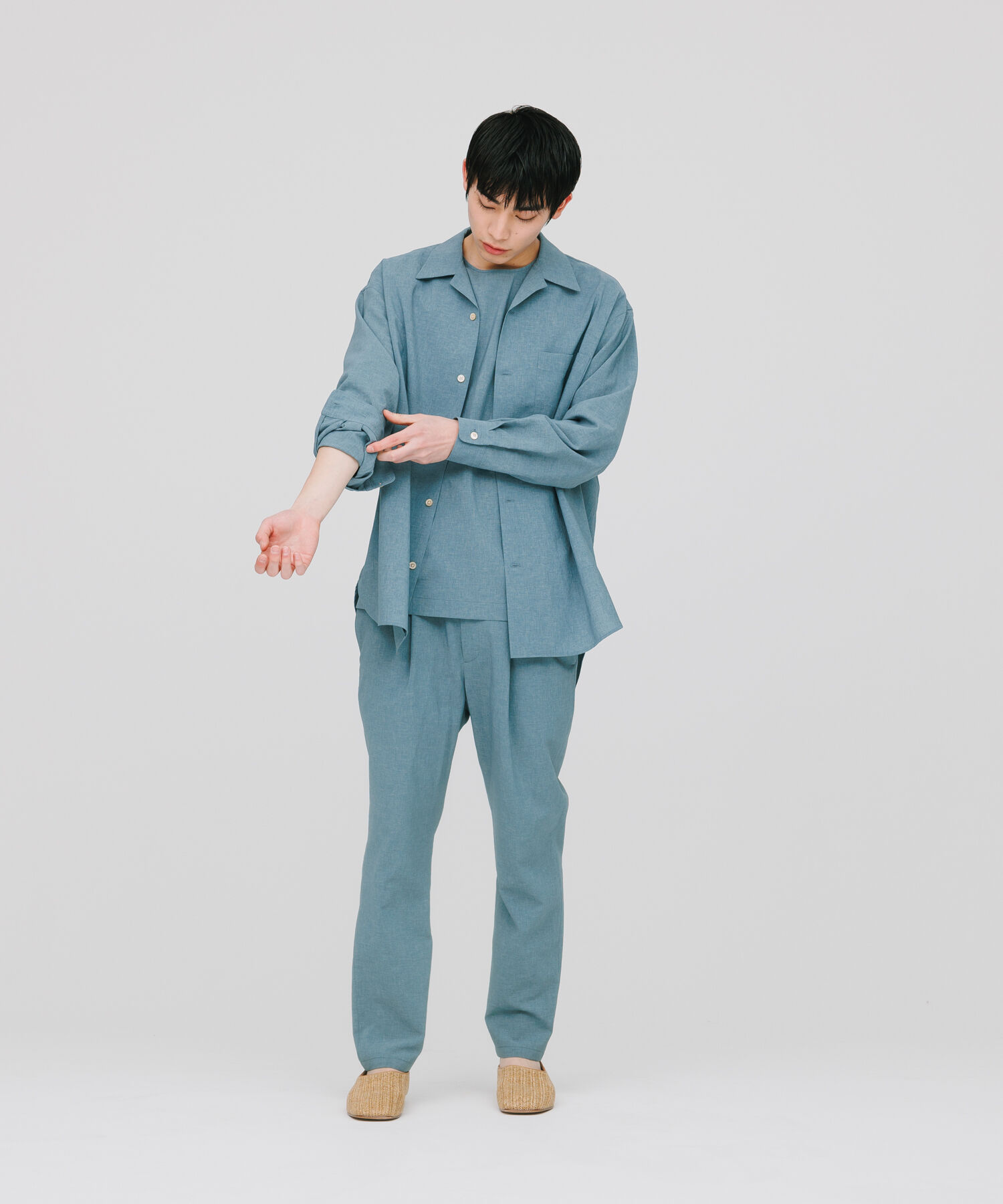 ADAM ET ROPE'「【2点セット】Tシャツ セットアップ /速乾 / 冷感 / イージーケア / ユニセックス」|スーツ|