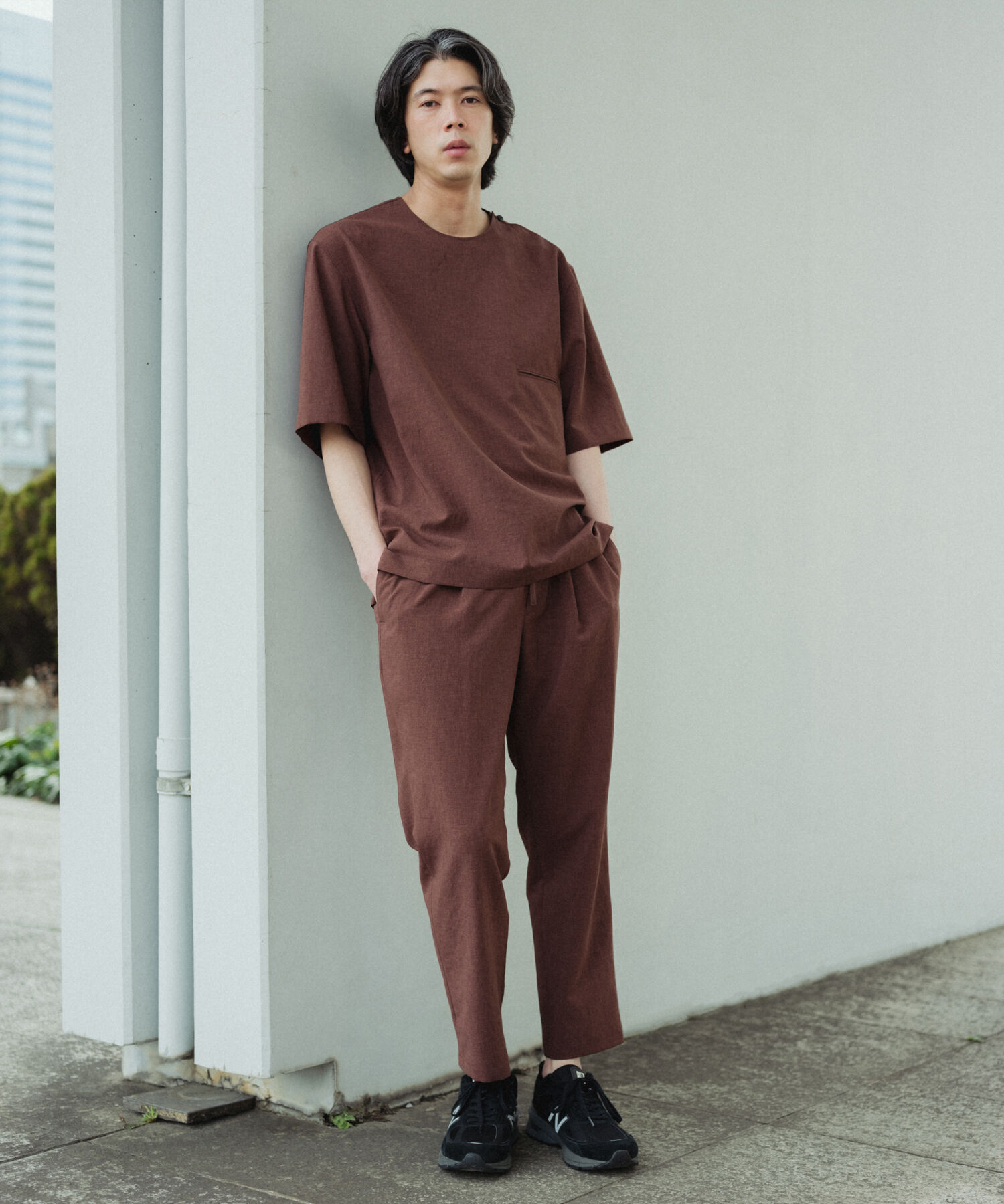 ADAM ET ROPE'「【2点セット】Tシャツ セットアップ /速乾 / 冷感 / イージーケア / ユニセックス」|スーツ|