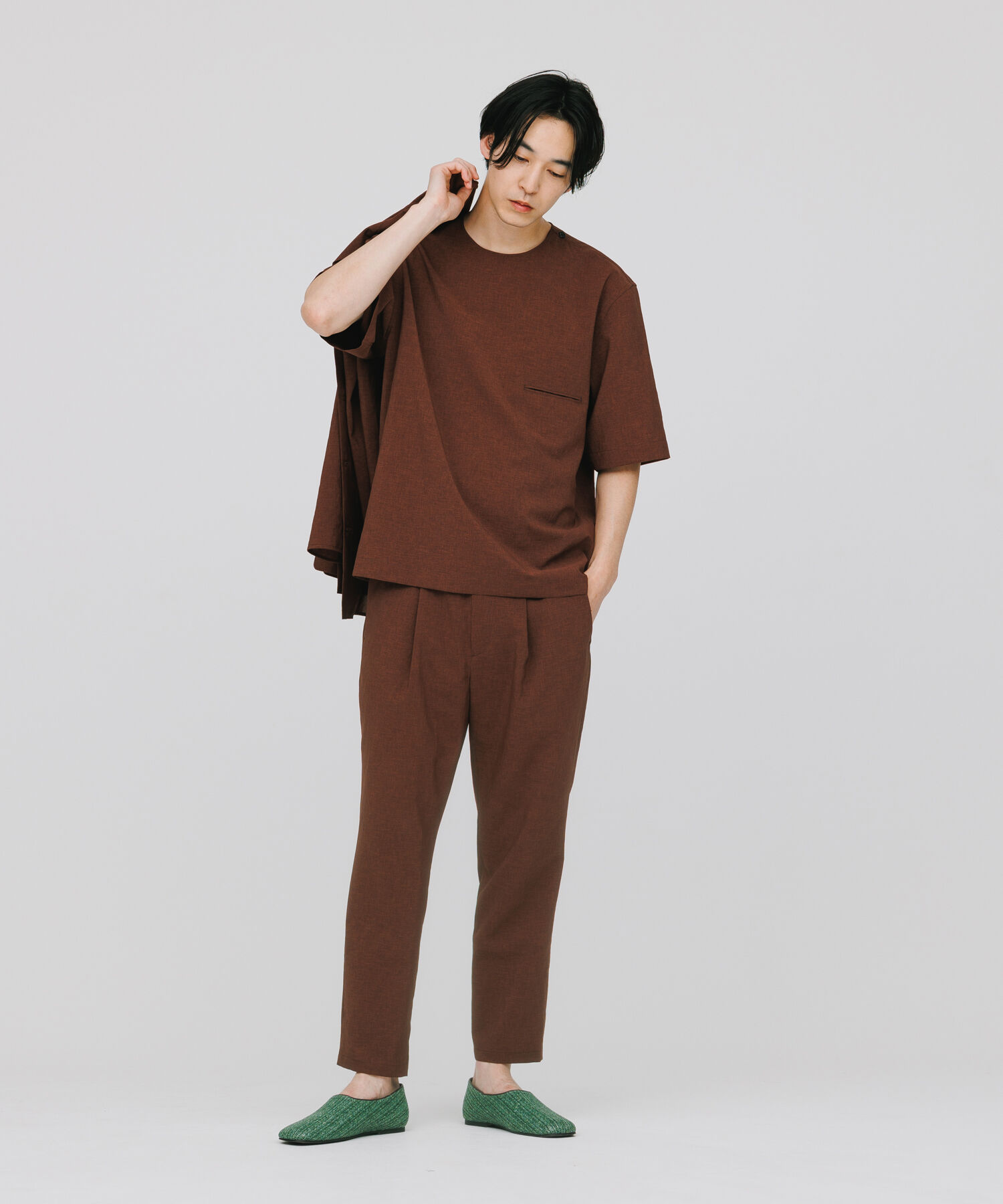 ADAM ET ROPE'「【2点セット】Tシャツ セットアップ /速乾 / 冷感 / イージーケア / ユニセックス」|スーツ|