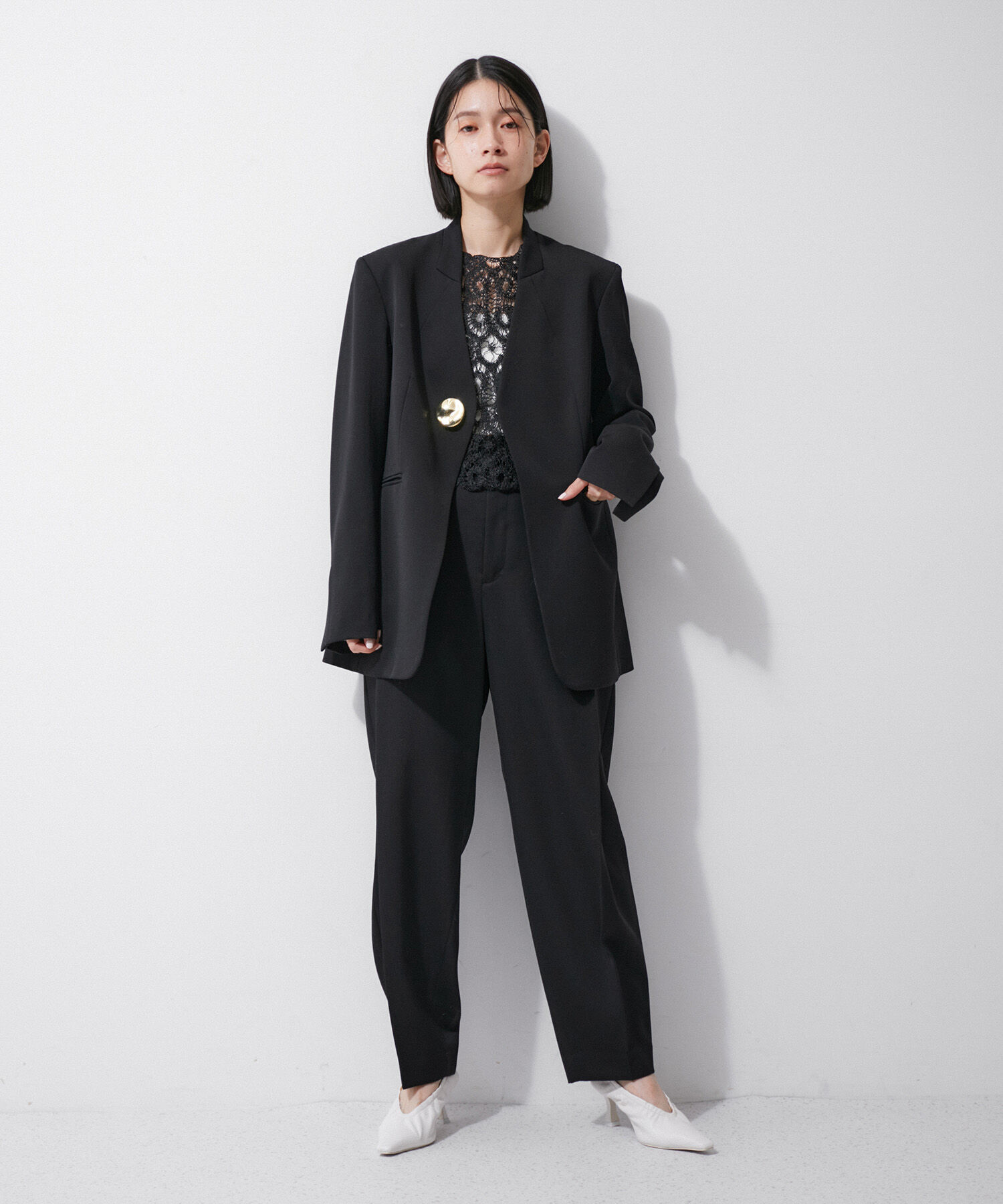 ADAM ET ROPE'「ギャザーパンプス」|パンプス|