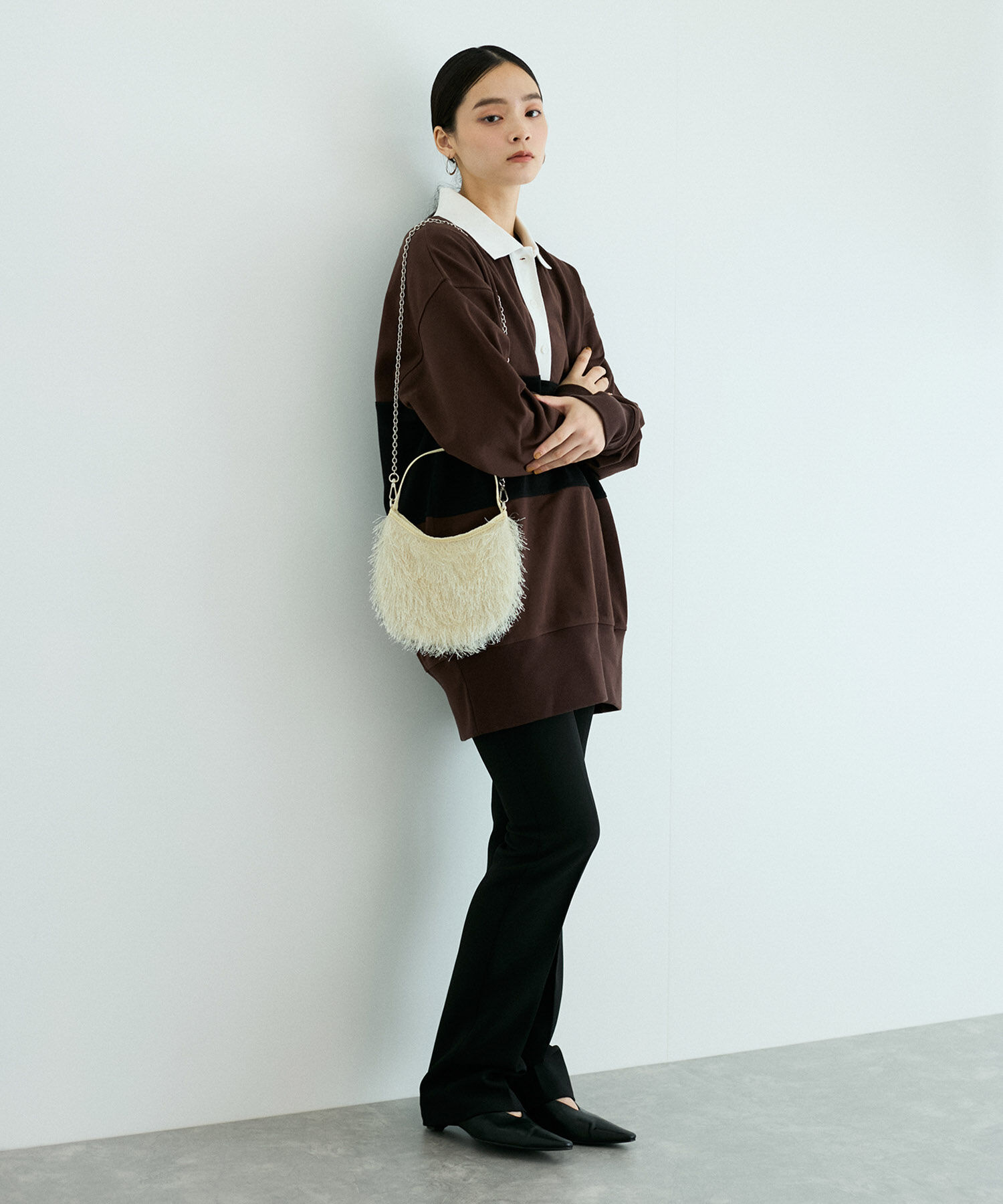 ADAM ET ROPE'「【サステナブル】フリンジミニチェーンバッグ」|ショルダー・メッセンジャー|