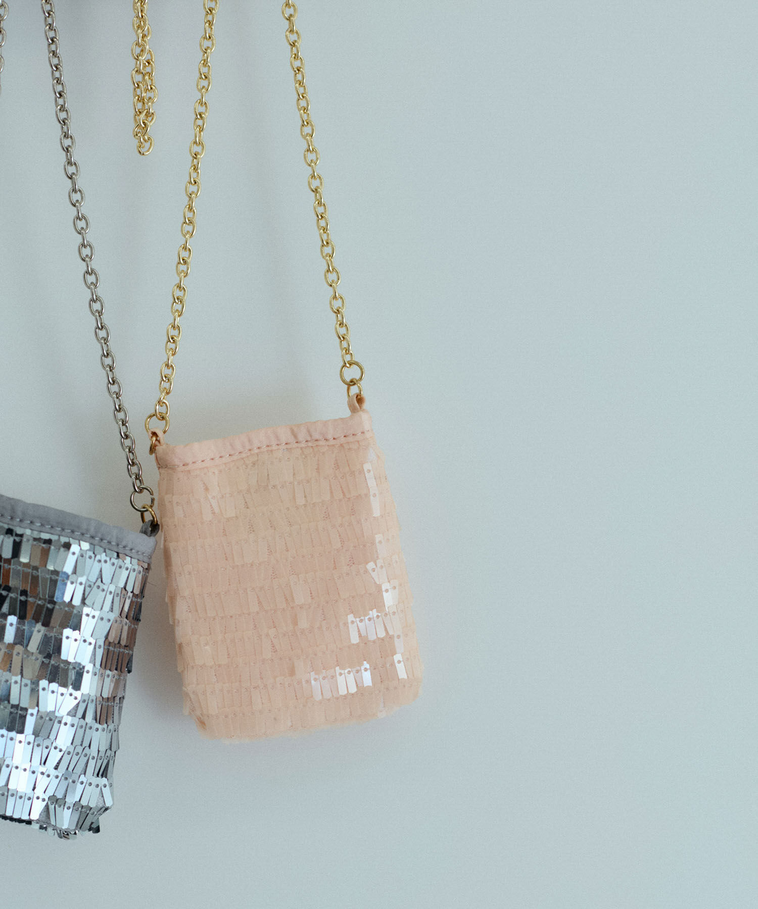 ADAM ET ROPE'「スパンコールアクセサリーポシェット」|ショルダー・メッセンジャー|ピンク(63)