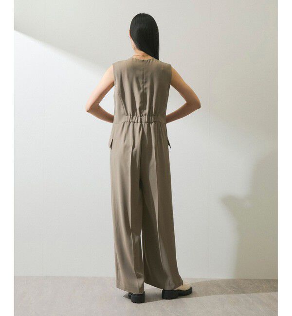 ADAM ET ROPE'「【WEB限定】Vネックロンパース」|オールインワン|