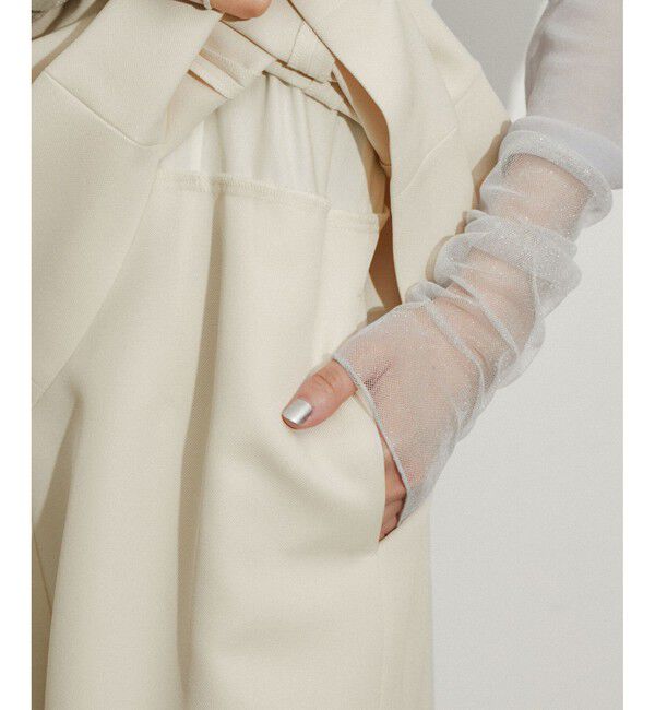 ADAM ET ROPE'「【逸品】・【サステナブル】ペプラムロンパース」|オールインワン|