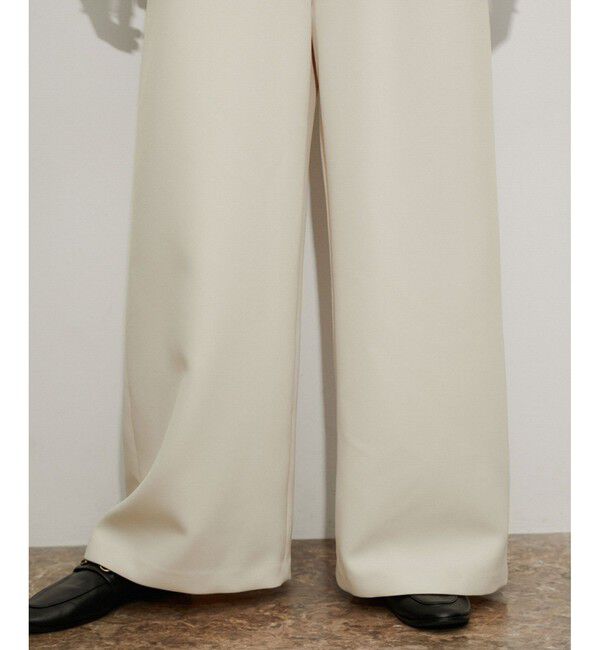 ADAM ET ROPE'「【逸品】・【サステナブル】ペプラムロンパース」|オールインワン|