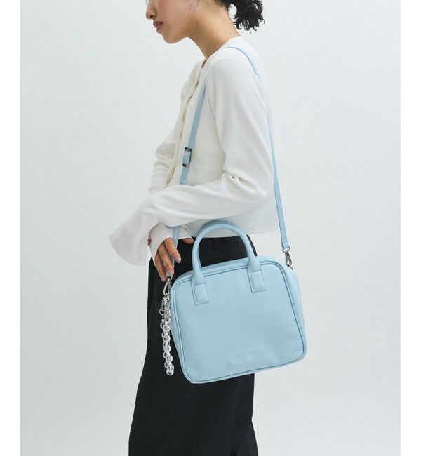 ADAM ET ROPE'「【サステナブル】・【再入荷】ロゴボストンバッグ」|ボストンバッグ|サックス