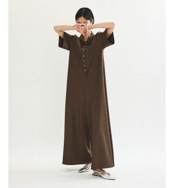 ADAM ET ROPE'「ポロシャツオールインワン」|オールインワン|