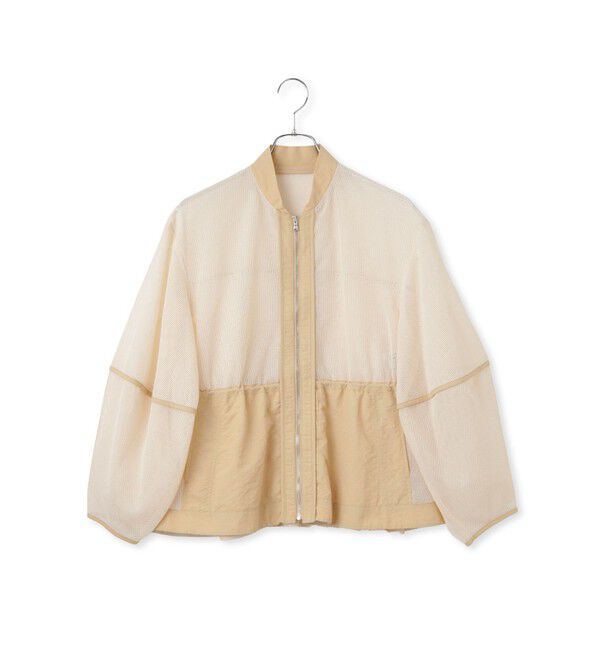 ADAM ET ROPE'「ドロストシアーメッシュカーディガン」|カーディガン|