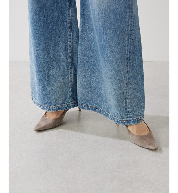  「ワイドフレアデニムパンツ」|チノ|