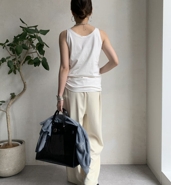  「ラメステッチキャミタンク」|Tシャツ・カットソー|