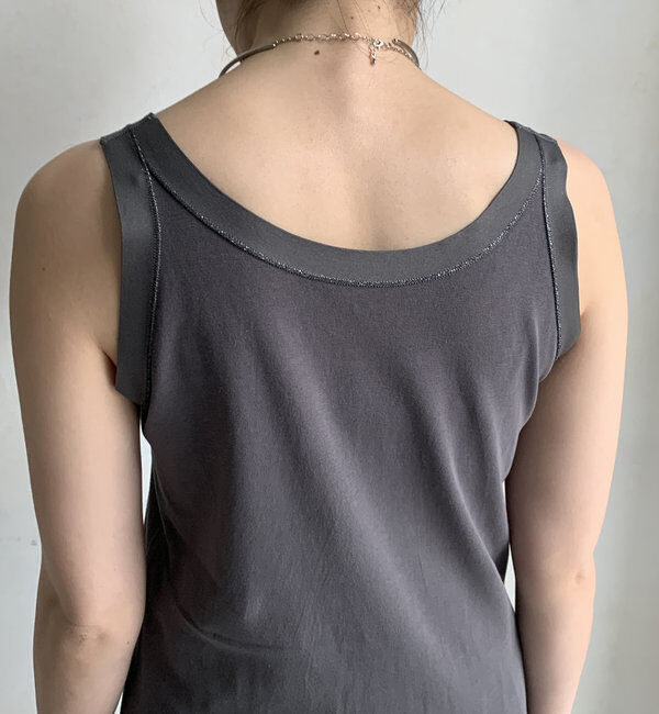  「ラメステッチキャミタンク」|Tシャツ・カットソー|