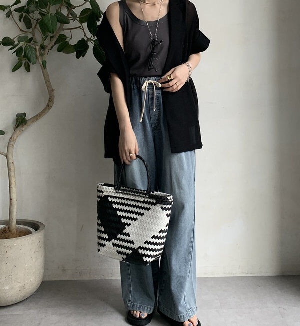  「ラメステッチキャミタンク」|Tシャツ・カットソー|