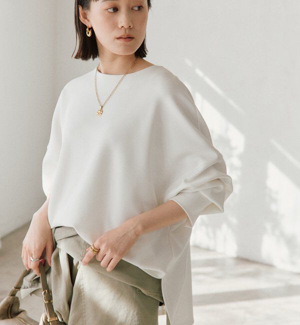  「【楽ちんキレイ】ダンボールポンチョプルオーバー」|Tシャツ・カットソー|