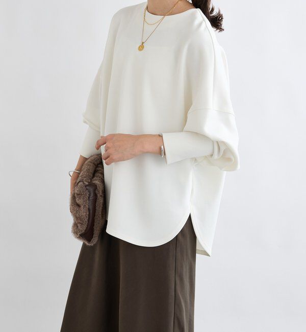  「【楽ちんキレイ】ダンボールポンチョプルオーバー」|Tシャツ・カットソー|