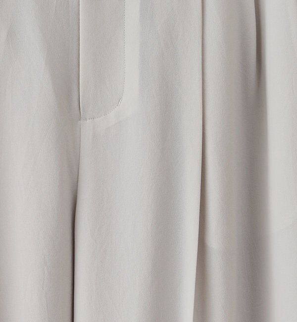  「【リニューアル！】ジャージーワイドタックパンツ」|チノ|