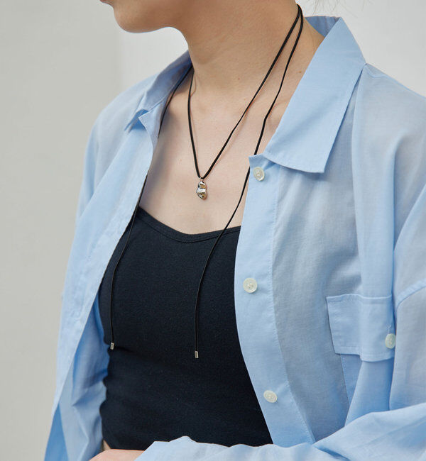  「メタルトップコードネックレス」|リング|