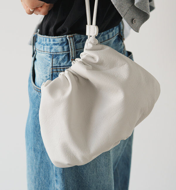  「レザー巾着4WAYショルダーバッグ」|ショルダー・メッセンジャー|