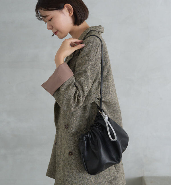  「レザー巾着4WAYショルダーバッグ」|ショルダー・メッセンジャー|