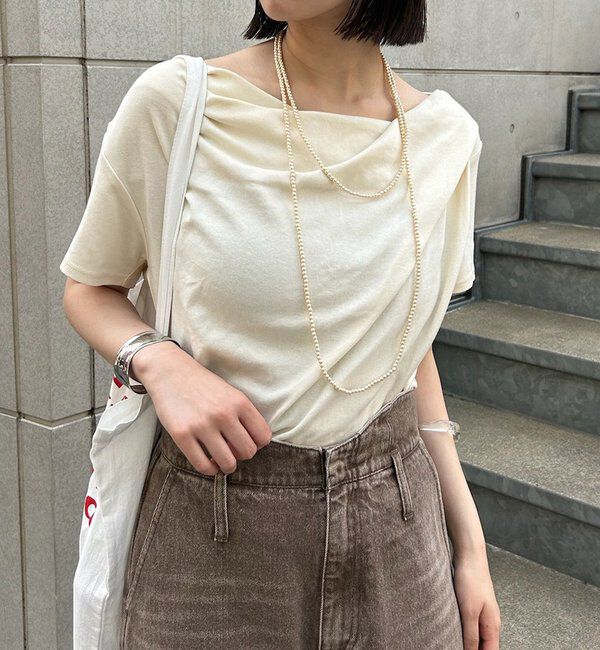  「【全骨格対応◎/6色展開】オフショルTシャツ」|Tシャツ・カットソー|