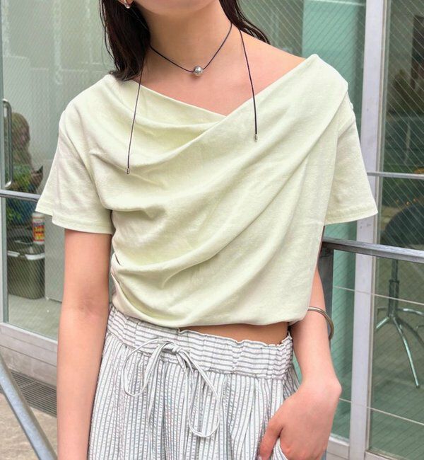  「【全骨格対応◎/6色展開】オフショルTシャツ」|Tシャツ・カットソー|