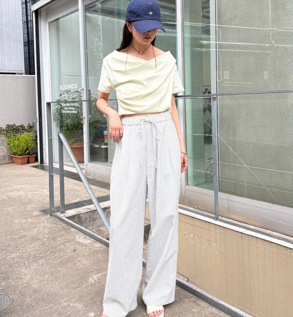  「【全骨格対応◎/6色展開】オフショルTシャツ」|Tシャツ・カットソー|