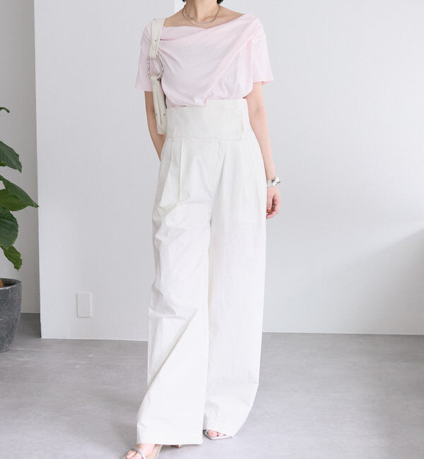  「【全骨格対応◎/6色展開】オフショルTシャツ」|Tシャツ・カットソー|