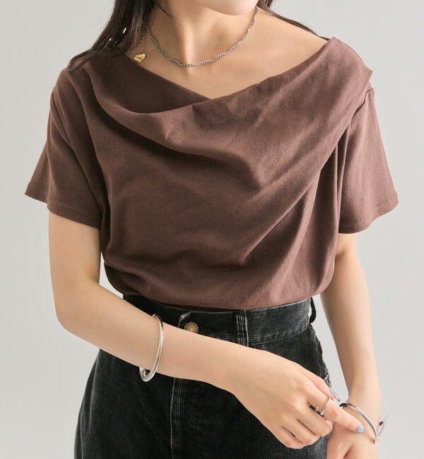  「【全骨格対応◎/6色展開】オフショルTシャツ」|Tシャツ・カットソー|