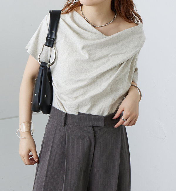  「【全骨格対応◎/6色展開】オフショルTシャツ」|Tシャツ・カットソー|