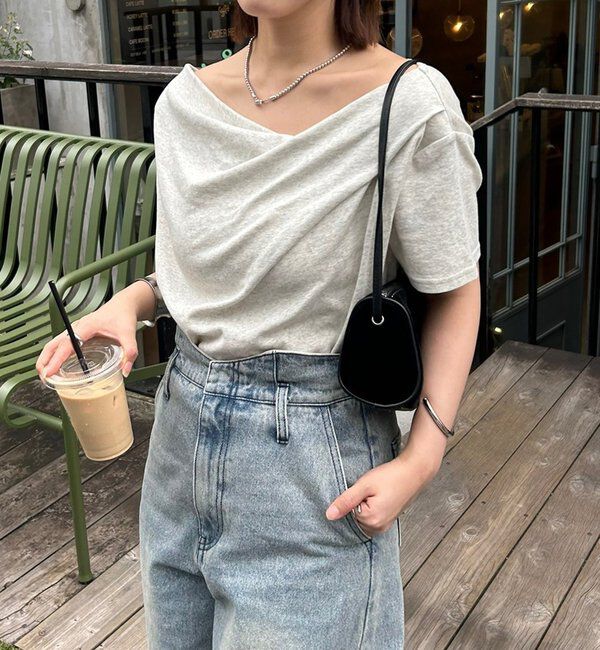  「【全骨格対応◎/6色展開】オフショルTシャツ」|Tシャツ・カットソー|